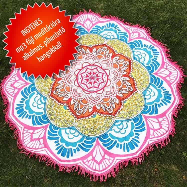 Tradicionális indiai mandala szőnyeg