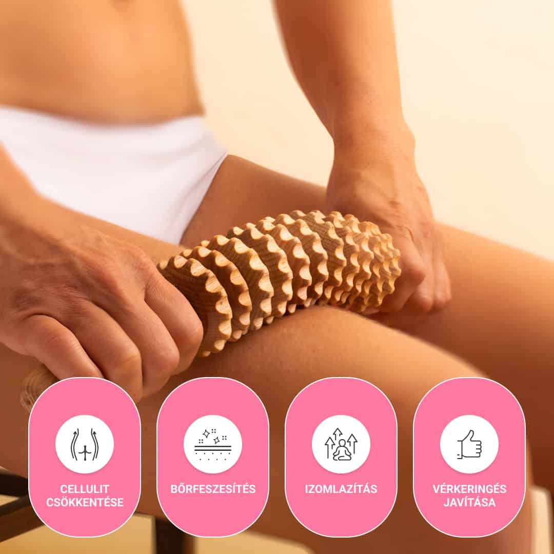 GUASHA – testformáló masszázshenger a cellulit és zsír látható csökkentésére - Image 4