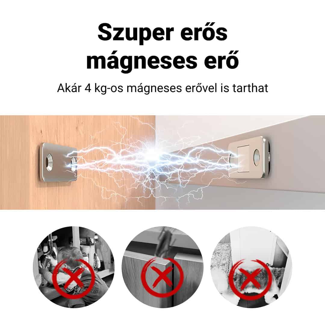 MAGRIP™ – Láthatatlan Mágnesek Szekrényajtókhoz (4+4 INGYEN) - Image 2