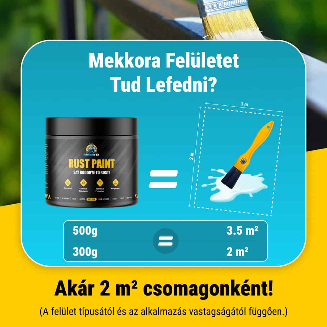 RHINOFIX™ Rozsda Festék – Rozsda- és Korróziógátló Festék - 500ml - Image 3