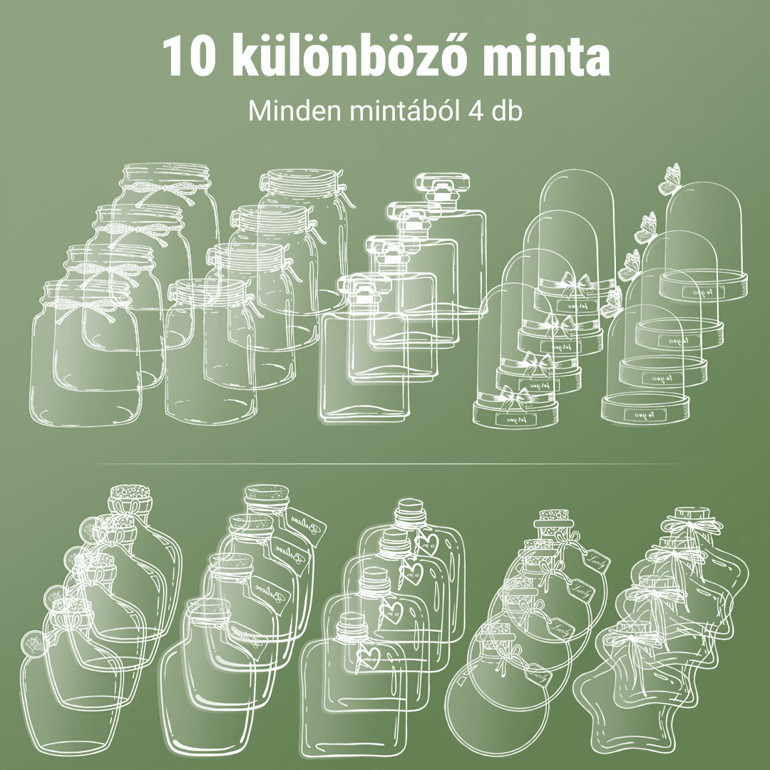 FLOWERMARKS™ ÁTLÁTSZÓ SZÁRÍTOTT VIRÁG KÖNYJELZŐK - 80 DB. 1+1 INGYEN! - Image 4