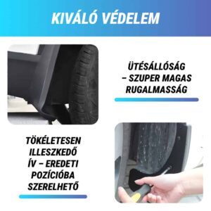 Alternative view of RuggedGuard™ - Puha gumi sárvédő járművekhez - Univerzális 4 darabos készlet autókhoz és SUV-okhoz
