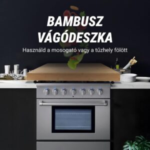 Alternative view of BambooCraft™ - Extra Nagy Bambusz Vágódeszka Levehető Lábakkal