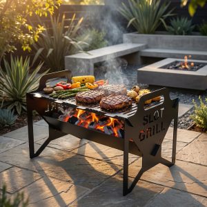 Grillix™ - Hordozható összecsukható acél barbecue